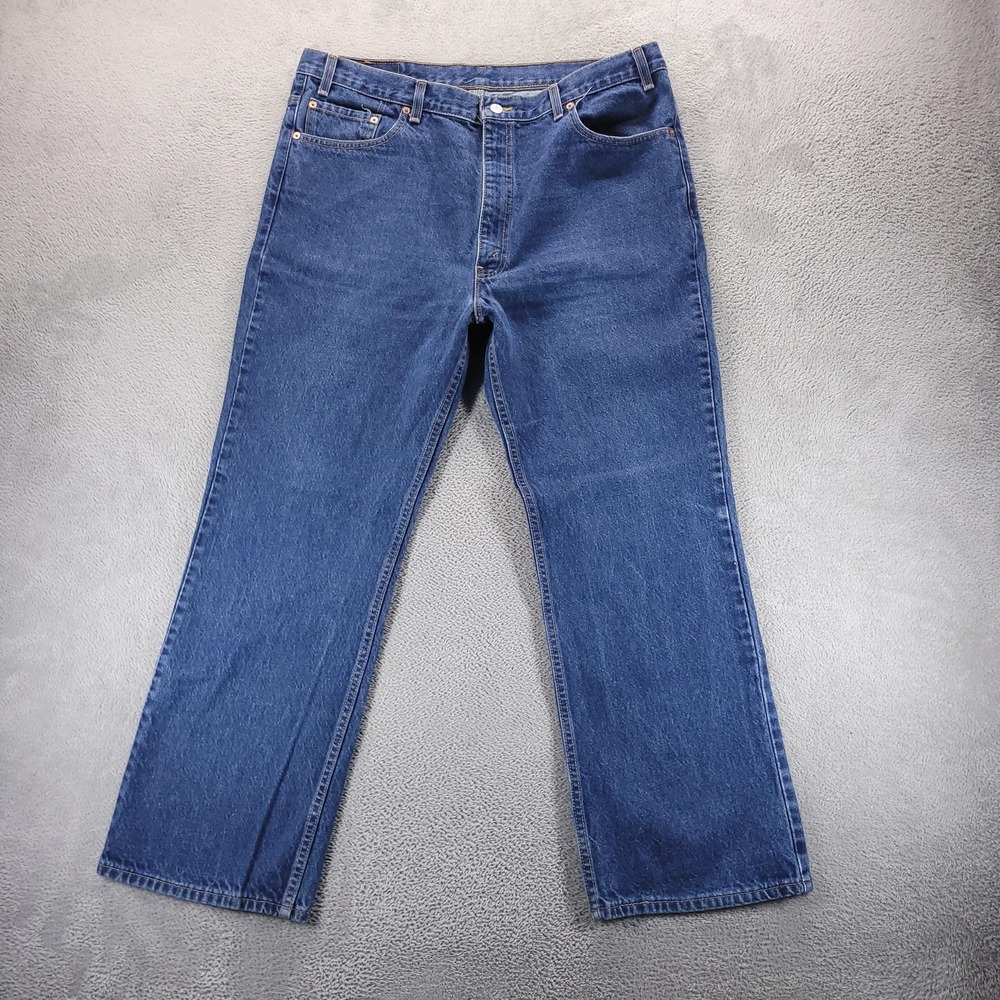 VTG Levis 517 Jeans Mens 42x30 Blue Regular Bootcut Dark Wash Western